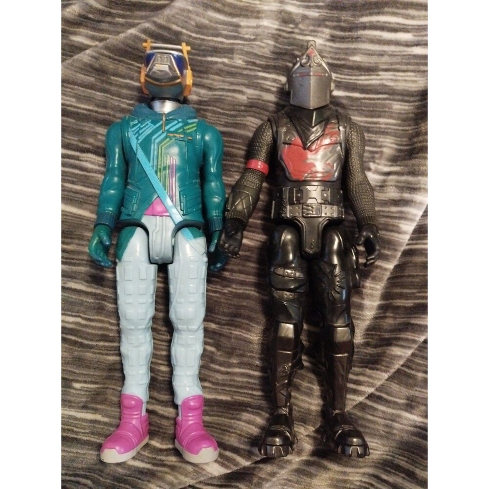 Lot of 2 Fortnite 12 inch Figures Black Knight & DJ Yonder - Jazwares